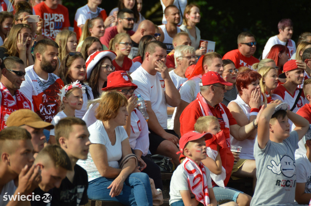Tłum kibiców zawiedziony grą Polaków