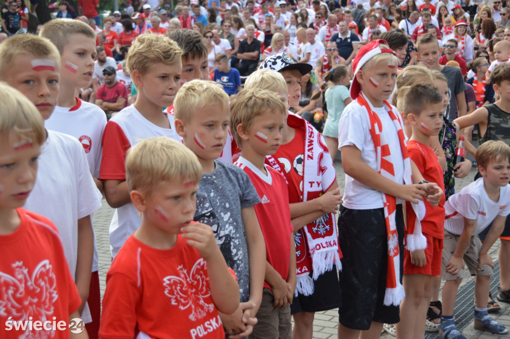 Tłum kibiców zawiedziony grą Polaków