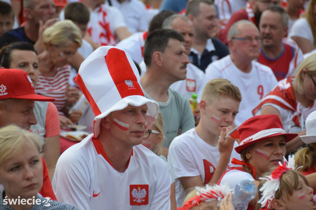 Tłum kibiców zawiedziony grą Polaków
