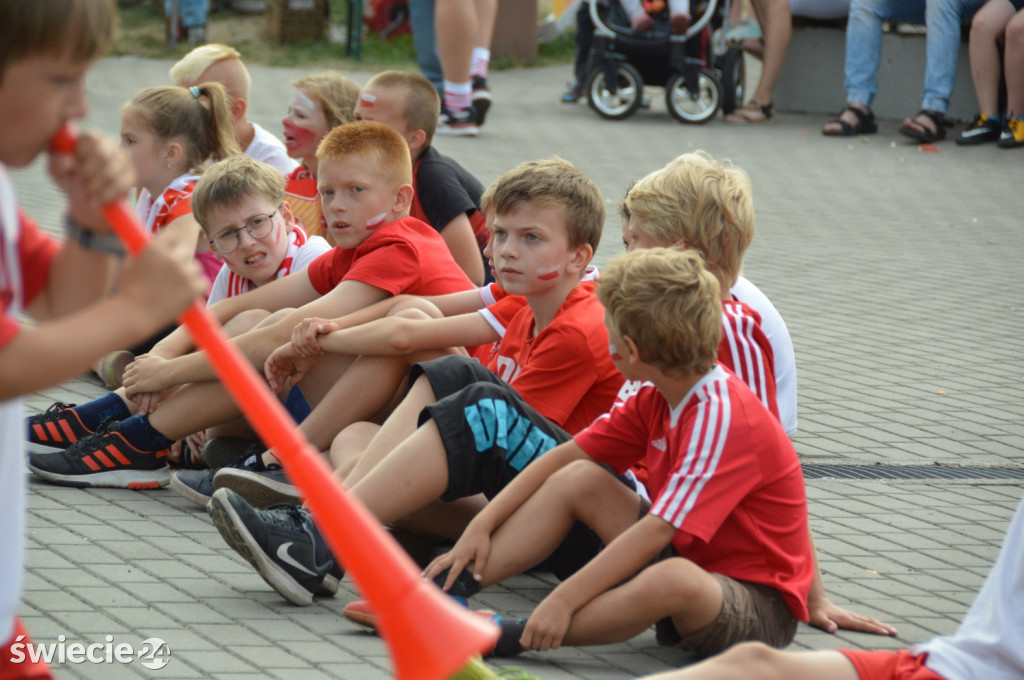 Tłum kibiców zawiedziony grą Polaków