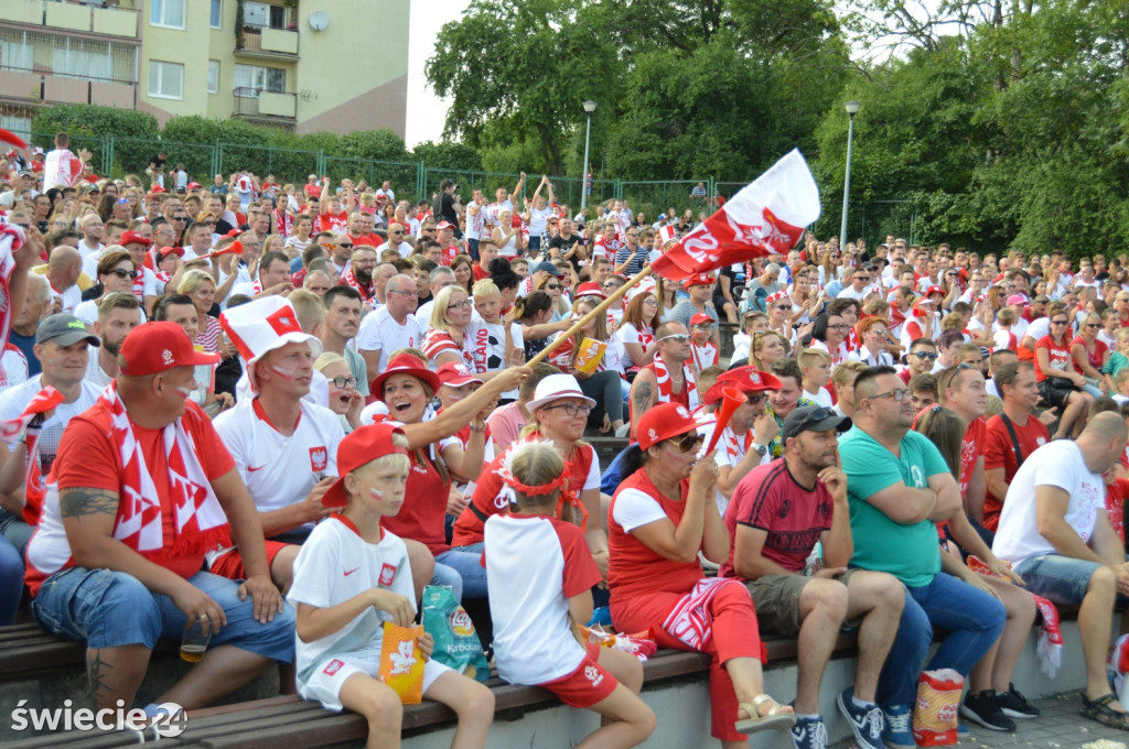 Tłum kibiców zawiedziony grą Polaków