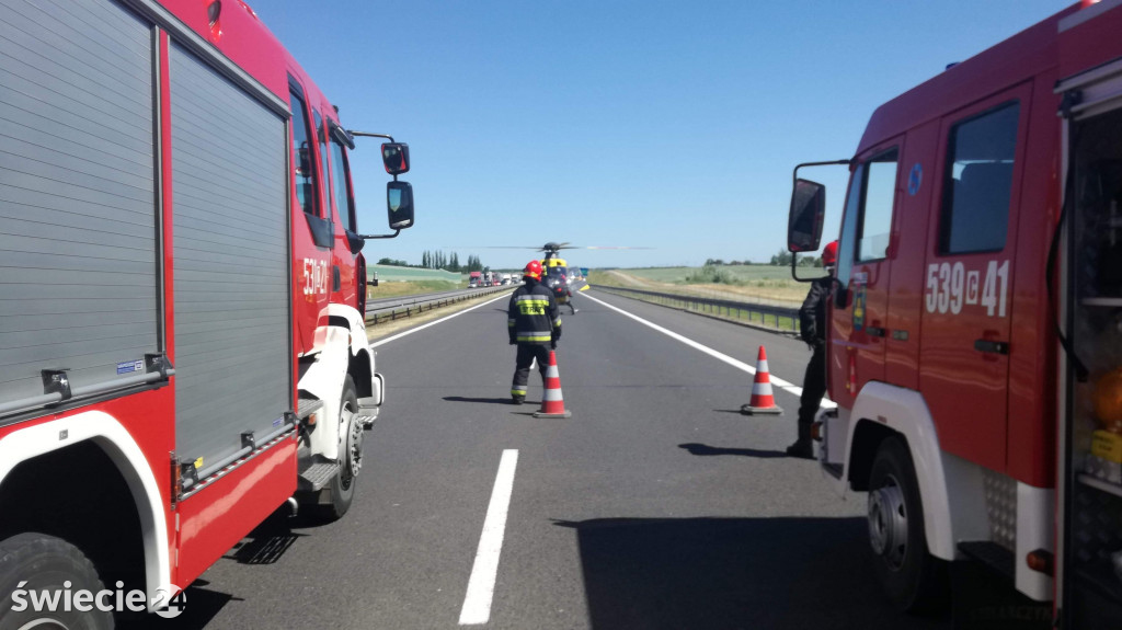 Toyota zablokowała oba pasy ruchu