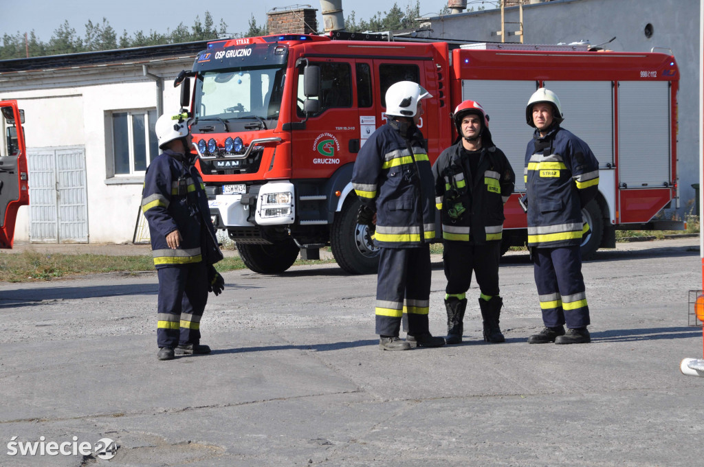 Przechowo. Ogień w elewatorze