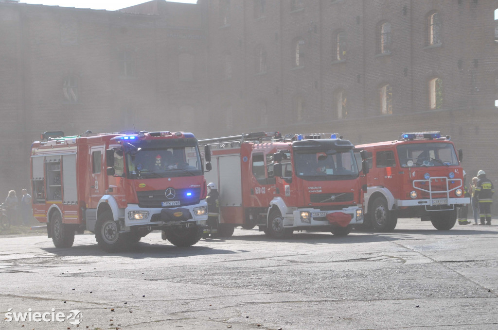 Przechowo. Ogień w elewatorze