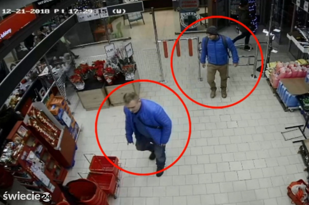 Monitoring nagrał złodziei w sklepie