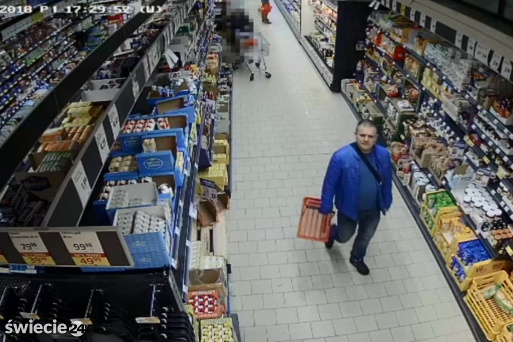 Monitoring nagrał złodziei w sklepie