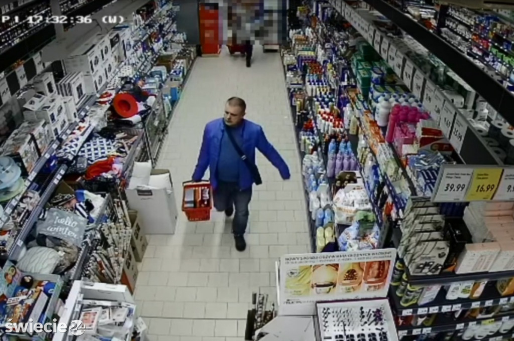 Monitoring nagrał złodziei w sklepie