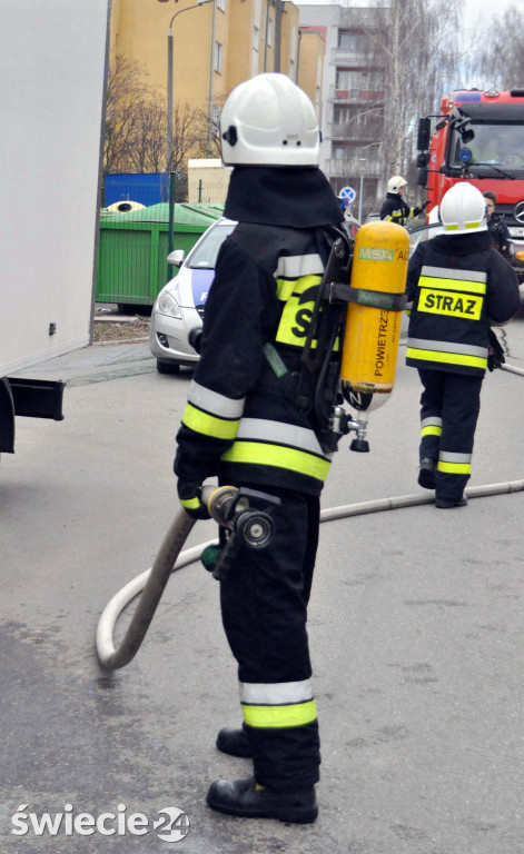 Paliło się w kabinie dostawczaka