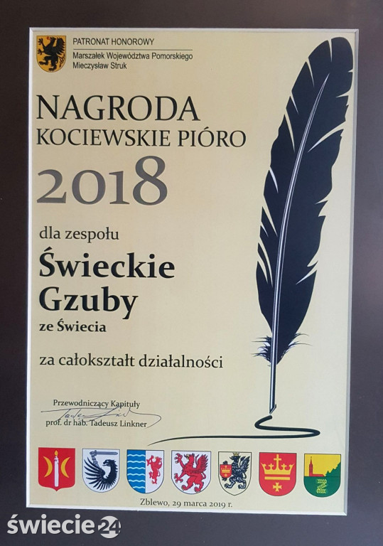 Świeckie Gzuby nagrodzone