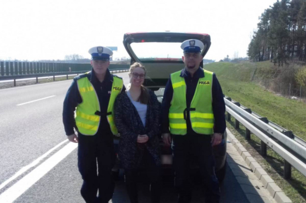 Miała szczęście, że policja była blisko