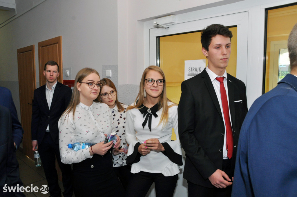 Pierwszy dzień matur 2019 w ZSP w Świeciu
