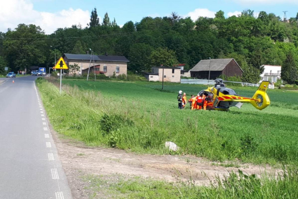 Motocyklista potrącił pieszą