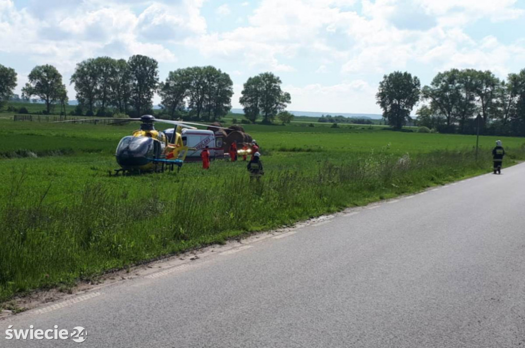 Motocyklista potrącił pieszą