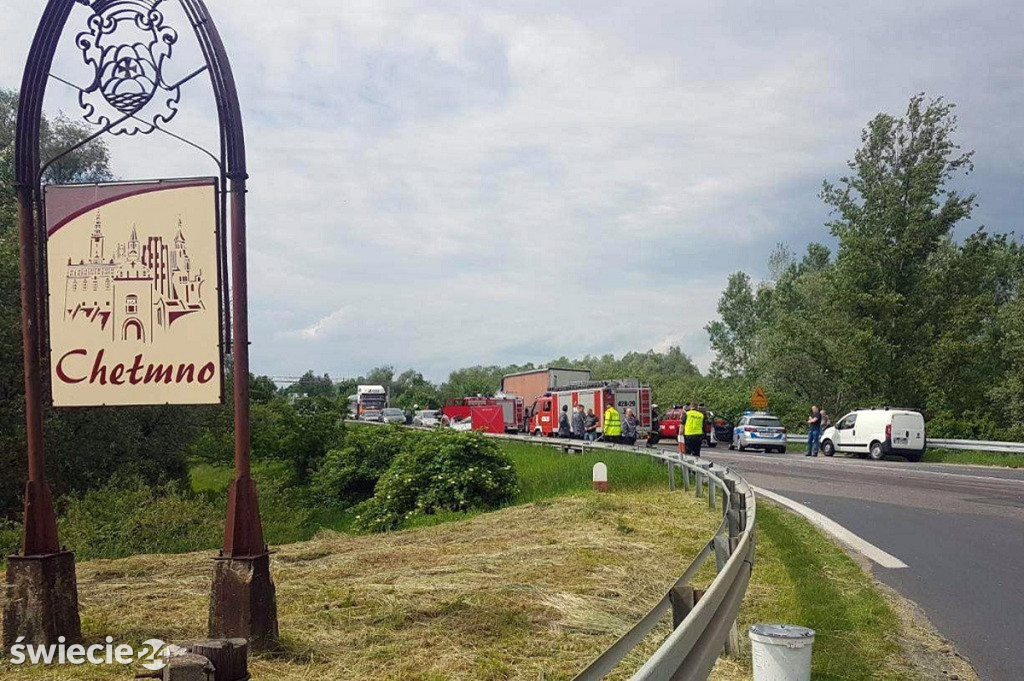 Dwie osoby zginęły w wypadku pod Chełmnem