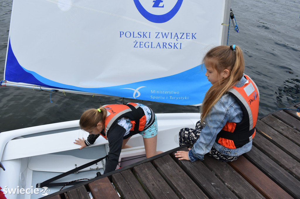 Zajęcia żeglarskie nad Decznem