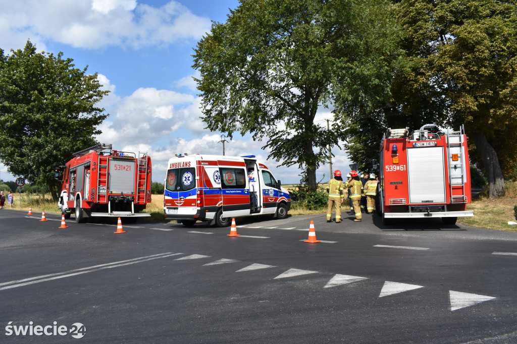Wypadek w Laskowicach [27 lipca 2019]