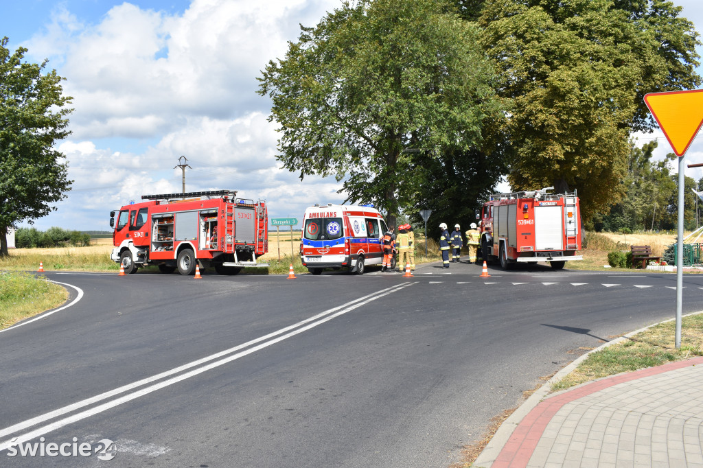 Wypadek w Laskowicach [27 lipca 2019]