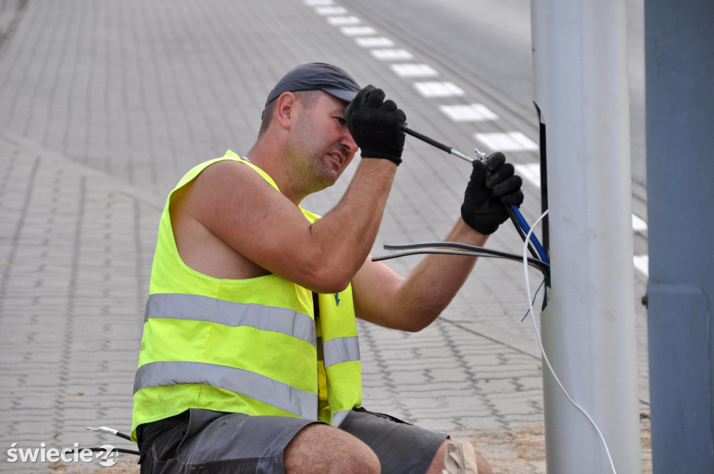 Nowe lampy na Wojska Polskiego