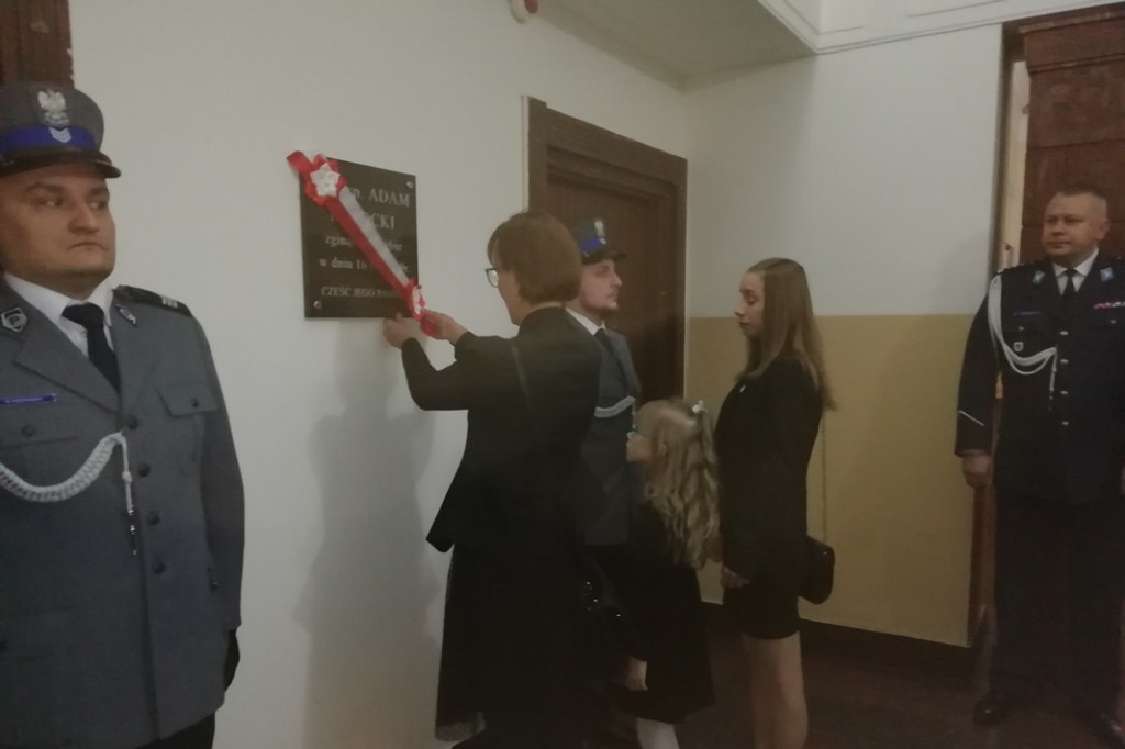 Tragicznie zmarły policjant upamiętniony