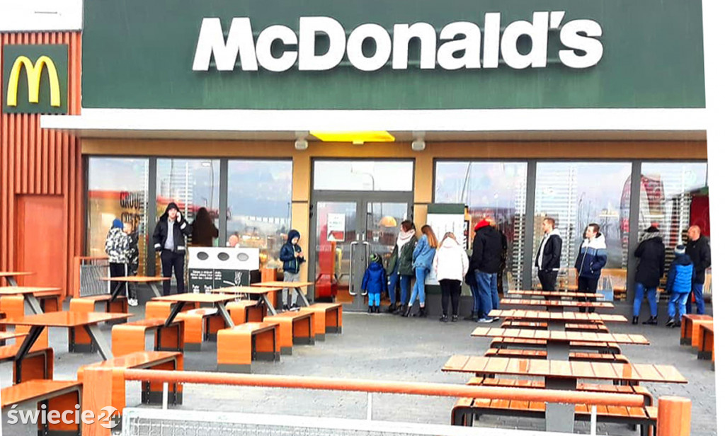 Otwarcie McDonald's w Świeciu