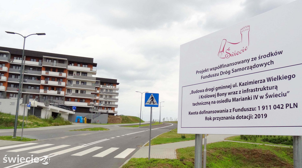 Ulice Kazimierza Wielkiego i Królowej Bony gotowe