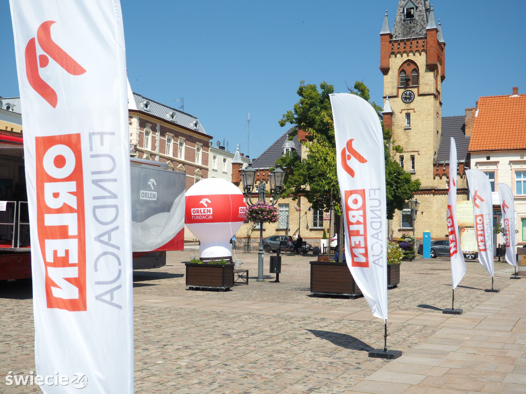 Ciężarówka fundacji Orlen na Dużym Rynku