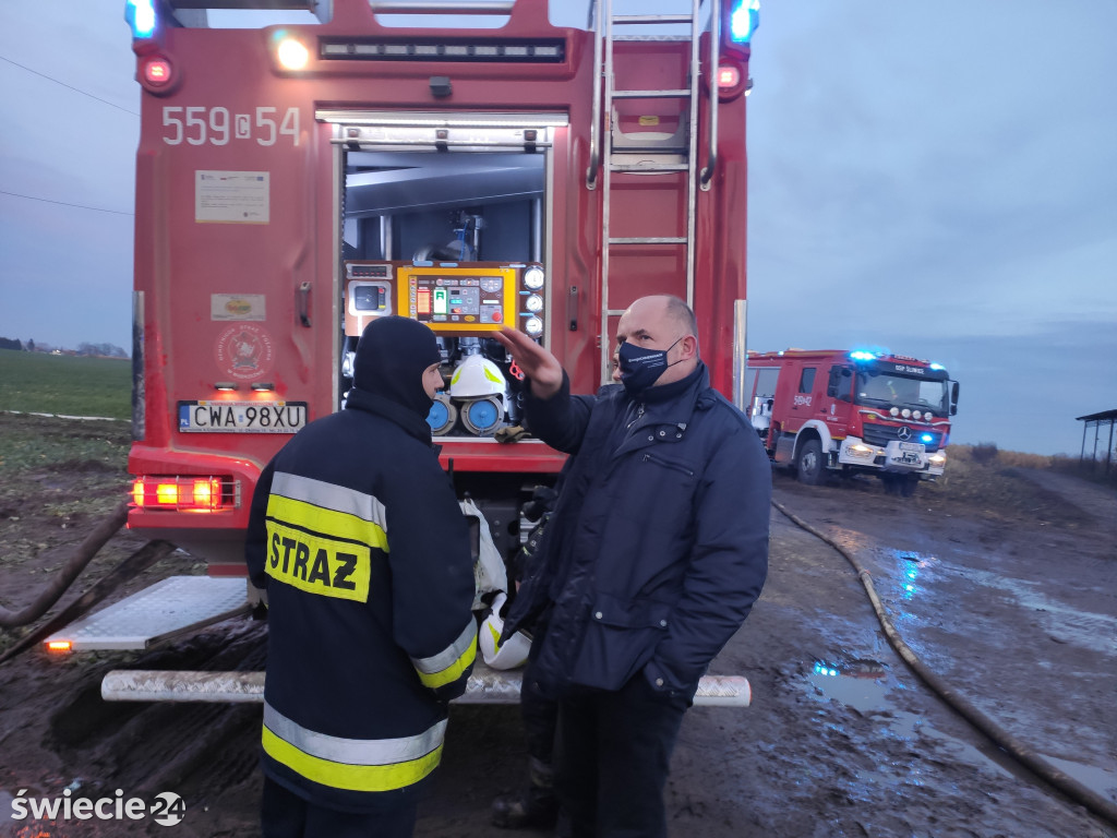 Dogasa pożar składowiska opon w Raciniewie