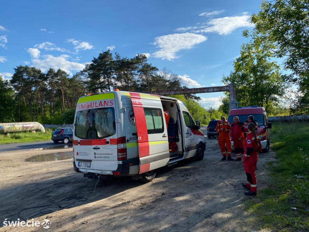 Strażacy z Osia w kanałach szukali zaginionego