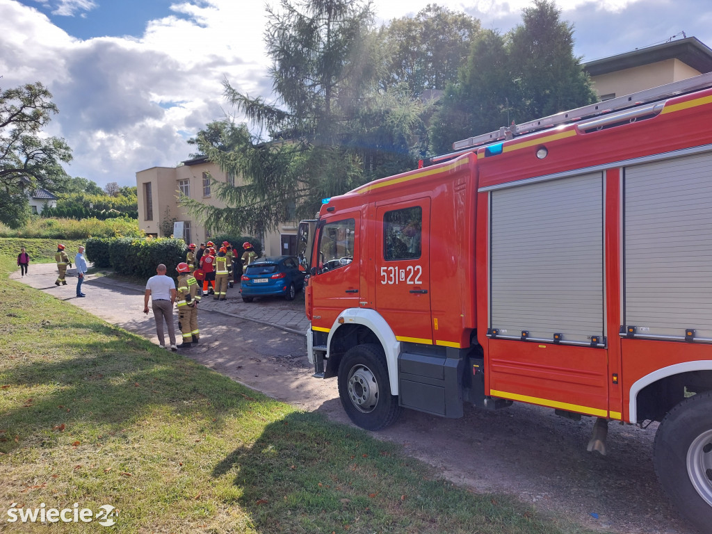 Ewakuacja pacjentów szpitala wojewódzkiego