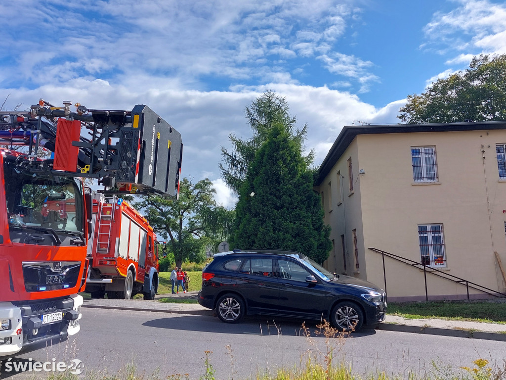 Ewakuacja pacjentów szpitala wojewódzkiego