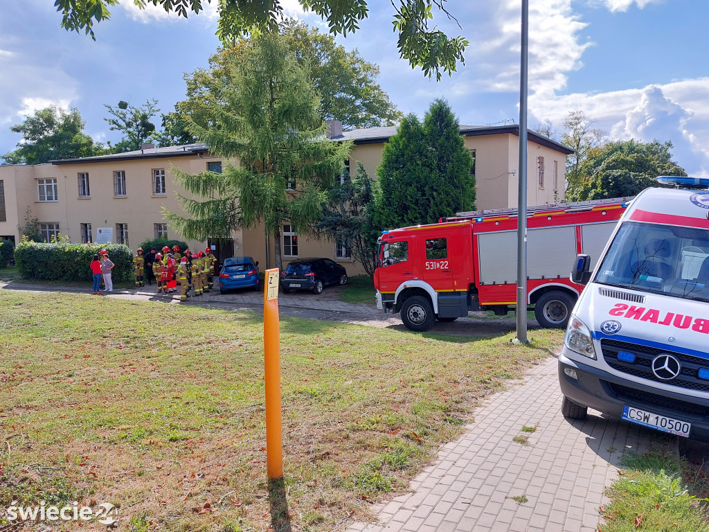 Ewakuacja pacjentów szpitala wojewódzkiego