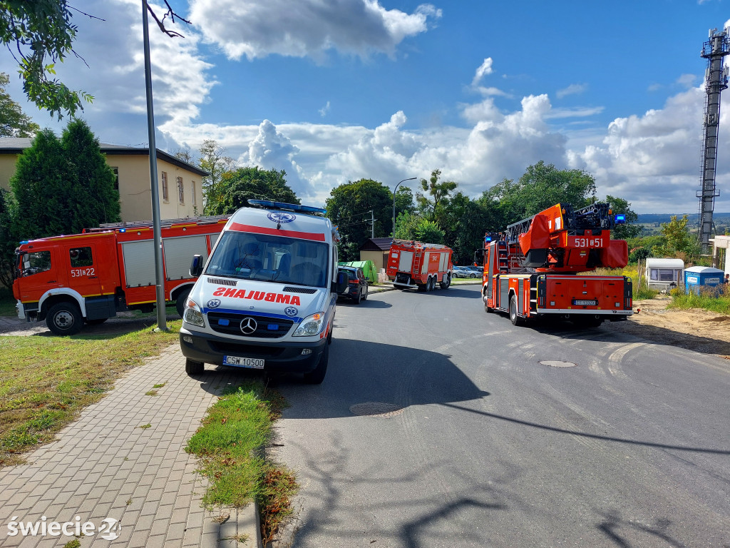 Ewakuacja pacjentów szpitala wojewódzkiego