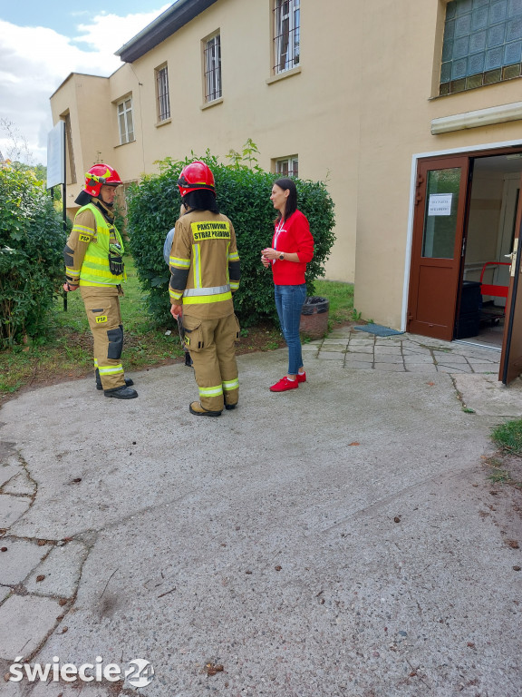 Ewakuacja pacjentów szpitala wojewódzkiego