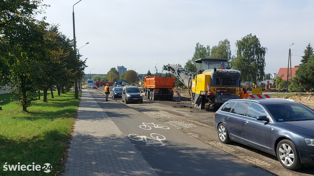 Zamknęli wjazd na Wodną w Świeciu