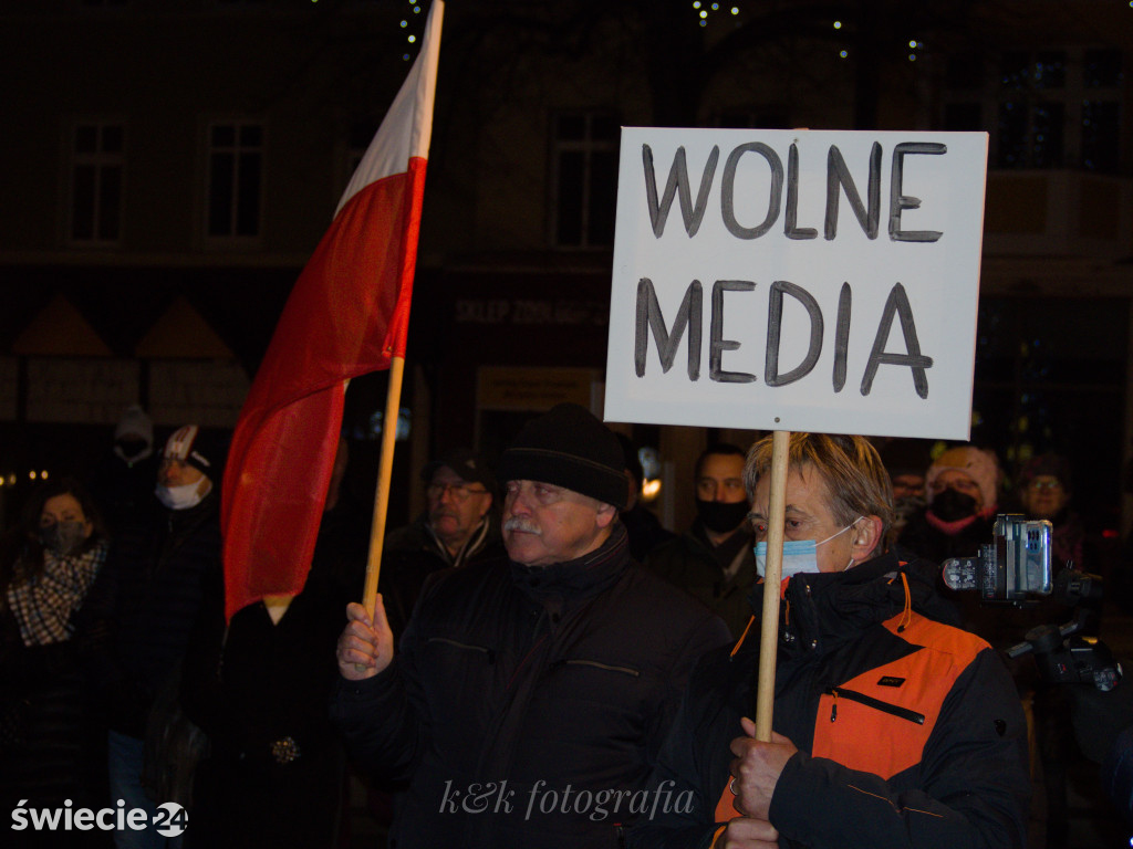 Protest w Świeciu przeciwko 