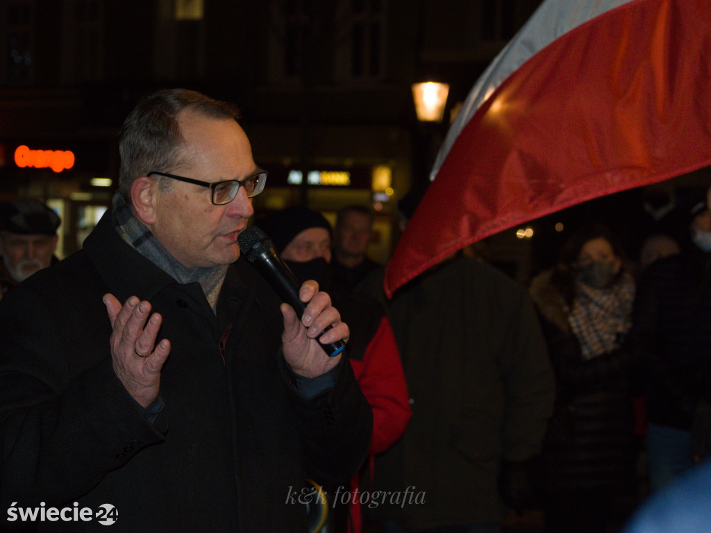 Protest w Świeciu przeciwko 