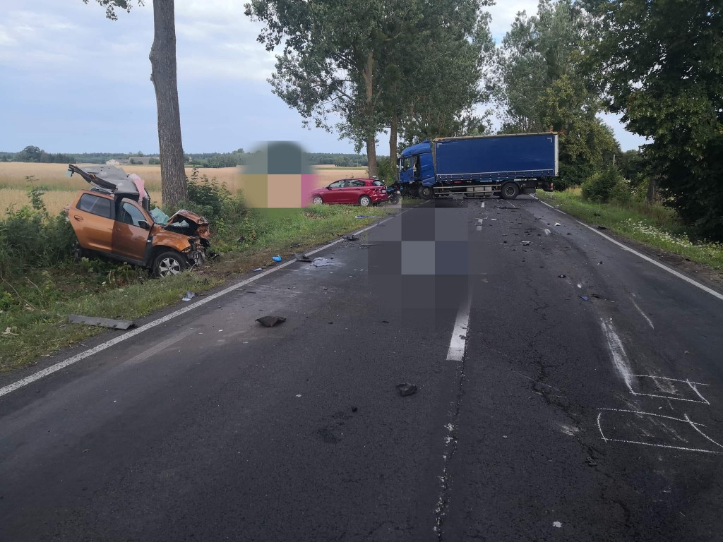 Czołowe zderzenie we Franciszkowie. Nie żyje kierowca
