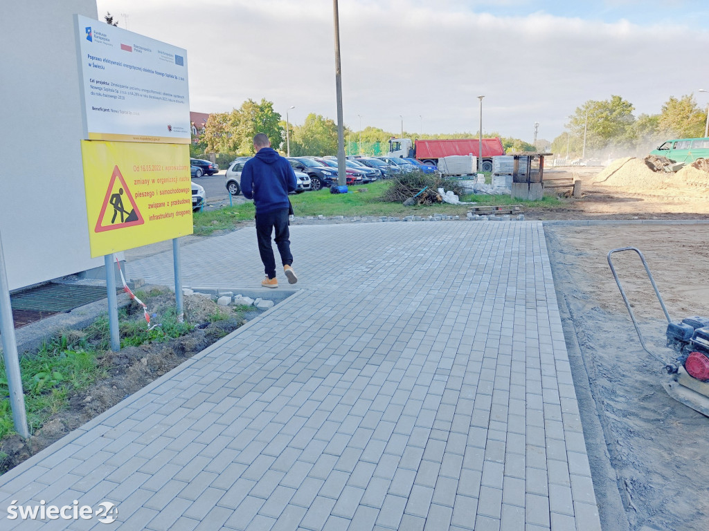 Dodatkowy parking przy Nowym Szpitalu w Świeciu