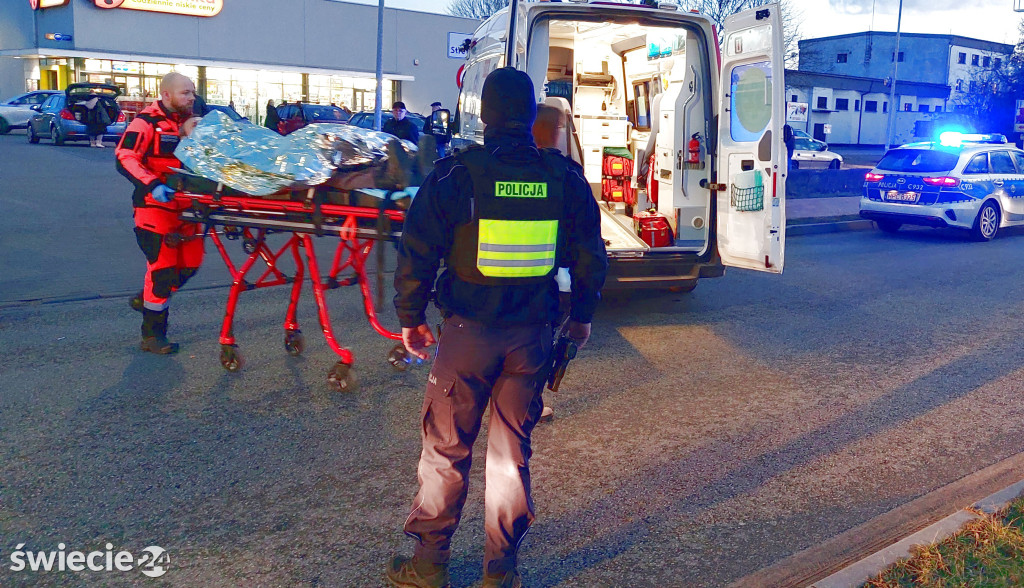Świecie. Potrącenie rowerzysty na Armii Krajowej