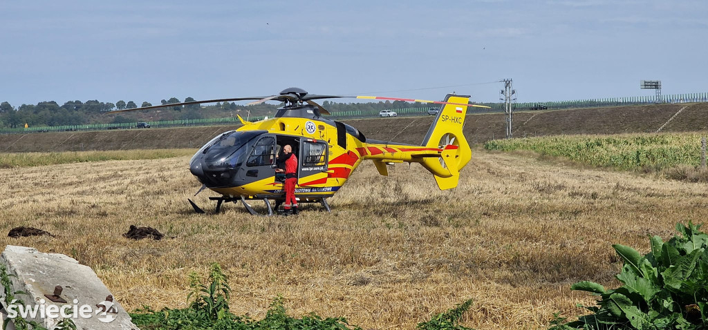 Akcja strażaków w Wielkim Stwolnie