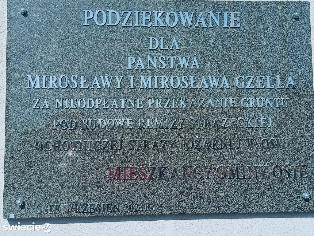 Otwarcie remizy OSP Osie