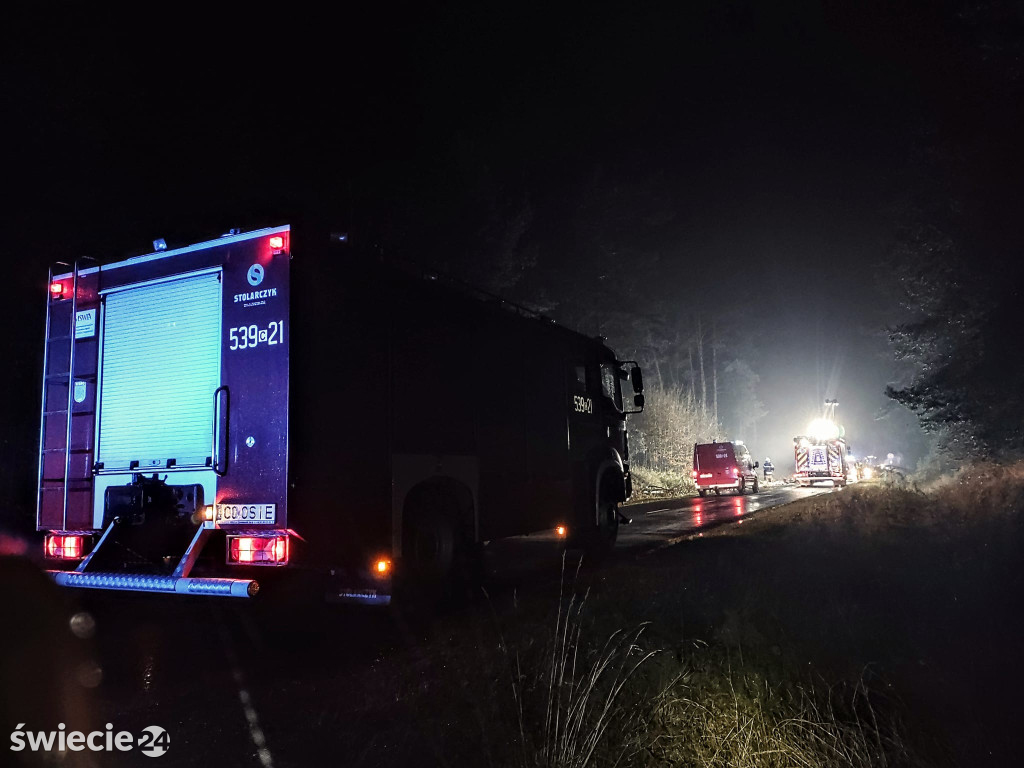 Zderzenie trzech pojazdów w Werach