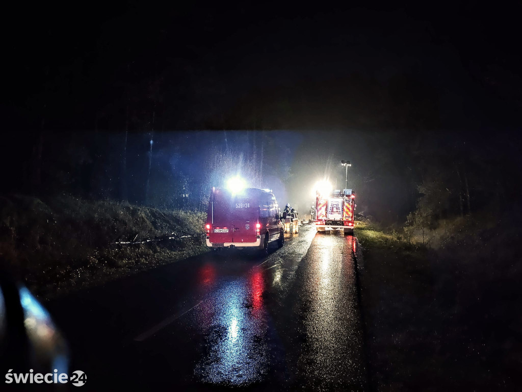 Zderzenie trzech pojazdów w Werach