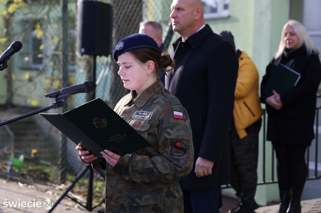 Mundurówka w ZSP w Świeciu