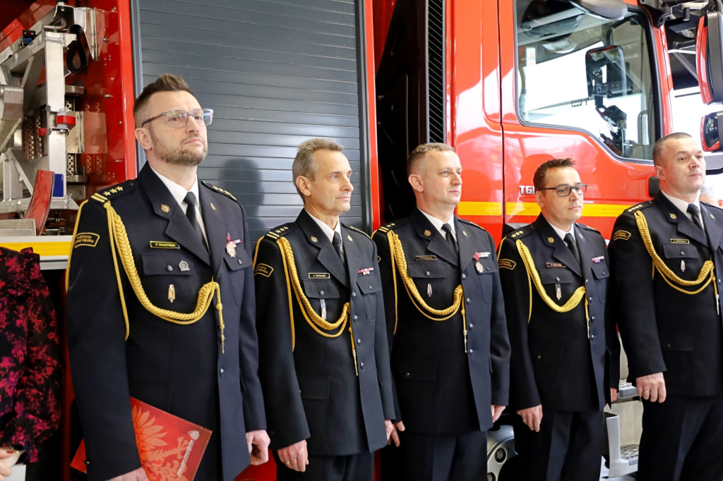 Pożegnanie zastępcy komendanta strażaków w Świeciu