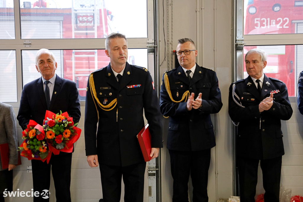 Pożegnanie zastępcy komendanta strażaków w Świeciu
