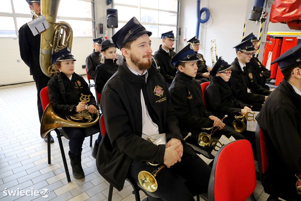 Pożegnanie zastępcy komendanta strażaków w Świeciu