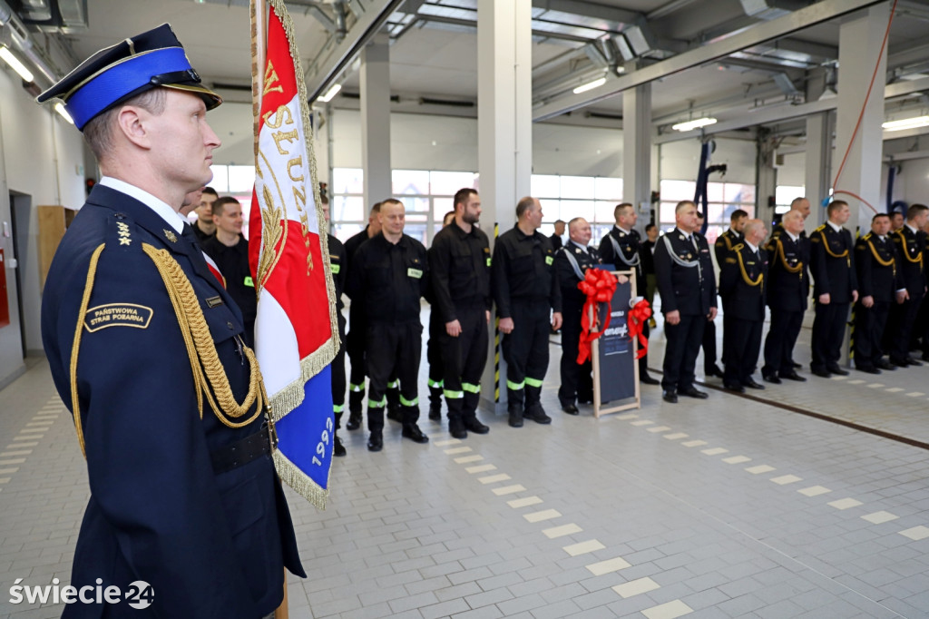 Pożegnanie zastępcy komendanta strażaków w Świeciu