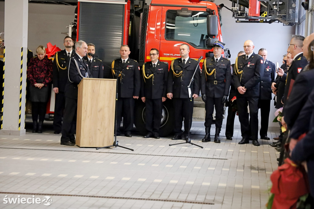 Pożegnanie zastępcy komendanta strażaków w Świeciu