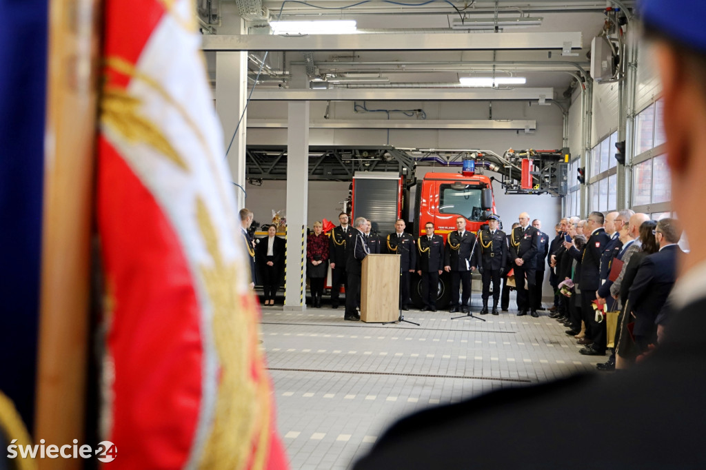 Pożegnanie zastępcy komendanta strażaków w Świeciu